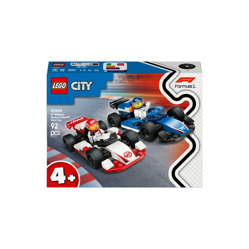 City voitures de course de F1 Williams Racing et Haas F1 60464 dès 4 ans