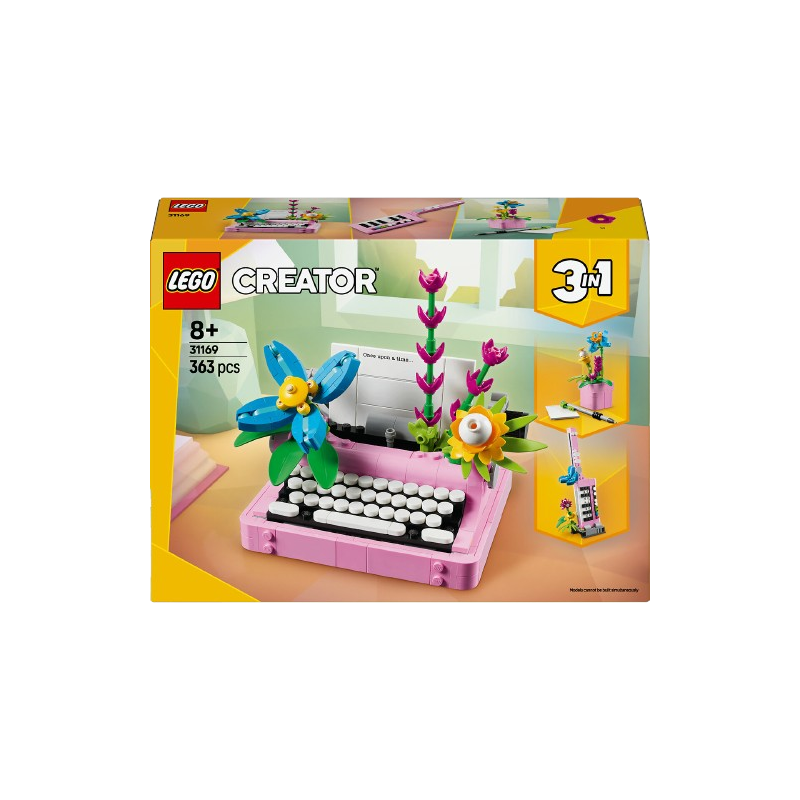 Creator la machine à écrire avec des fleurs 3en1 31169 dès 8 ans