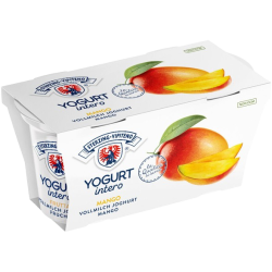 Yaourt au lait entier goût mangue sans gluten 2x125g