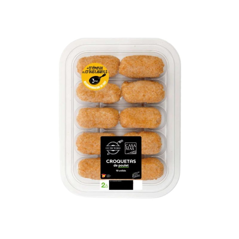 Croquetas au poulet x10 280g