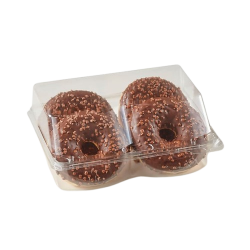 Donuts avec nappage au chocolat x4 220g