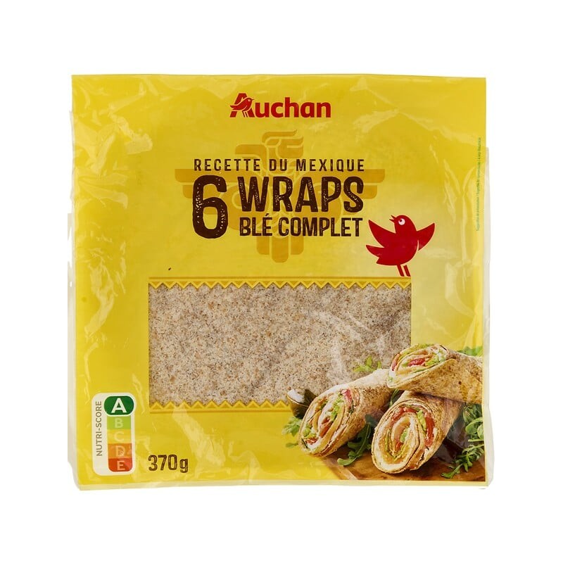 Wrap au blé complet x6 370g