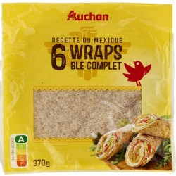 Wrap au blé complet x6 370g