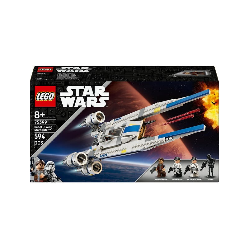 Star Wars le chasseur Stellaire U-Wing de l'alliance rebelle 75399 dès 8 ans