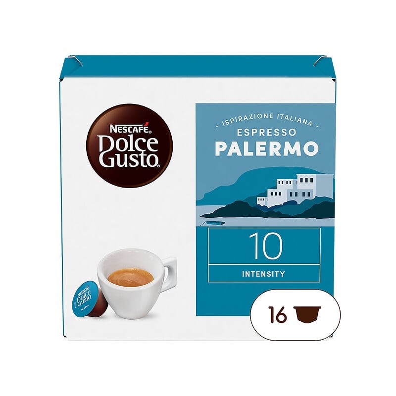 Capsules de café espresso palermo intensité 10 x16