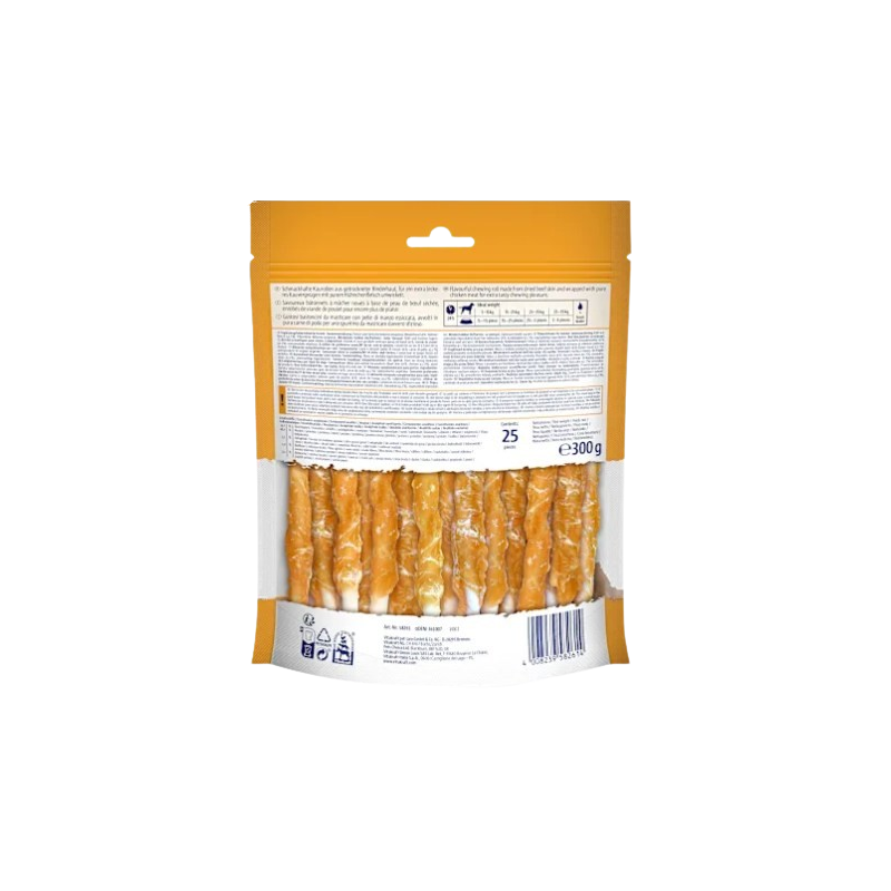 Friandises pour chien chews au poulet x25 300g