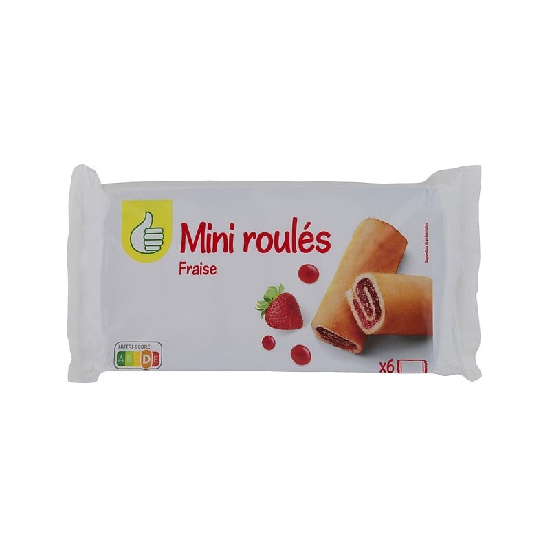 Mini roulés à la fraise 6x30g