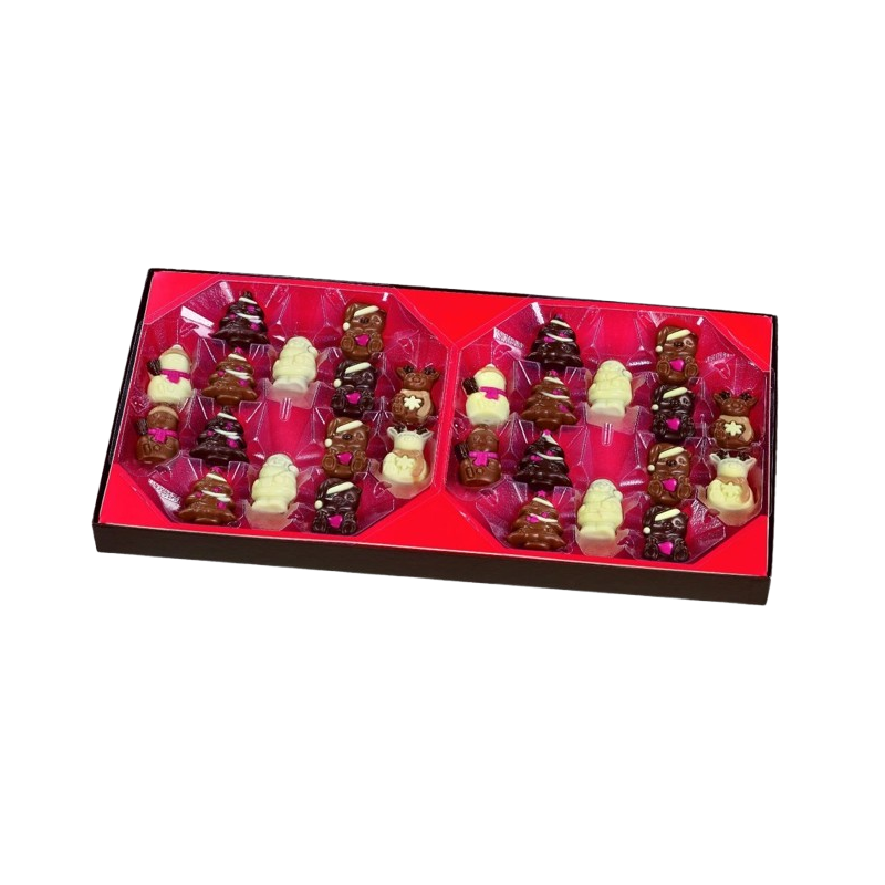 Figurines de Noël en chocolat 390g