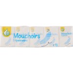 Mouchoirs blancs étuis 3 épaisseurs x15