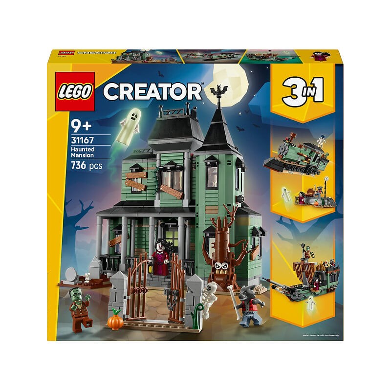 Creator le manoir Hanté 3en1 31167 dès 9 ans