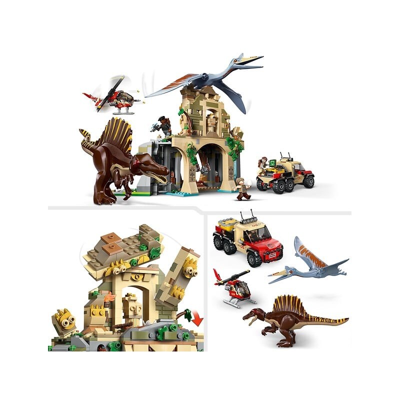 Jurassic World Spinosaure et Quetzalcoatlus air mission 76976 dès 8 ans