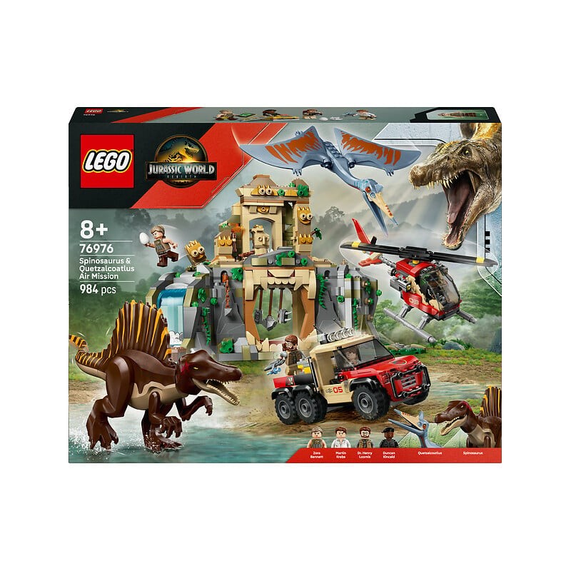 Jurassic World Spinosaure et Quetzalcoatlus air mission 76976 dès 8 ans