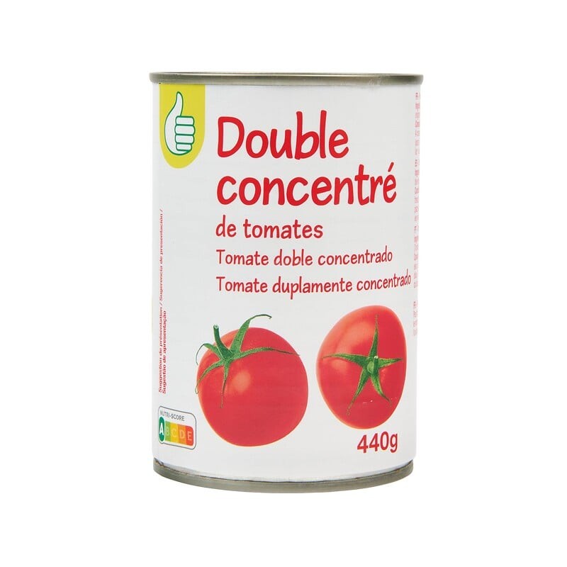 Double concentré de tomates boîte 440g