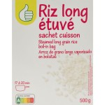 Riz long étuvé sachet cuisson 4x125g
