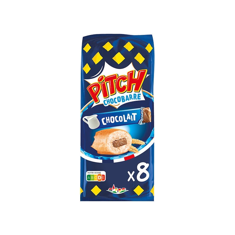 Brioches choco barre chocolat au lait x8 300g