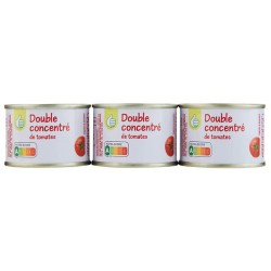Double concentré de tomates 3x70g