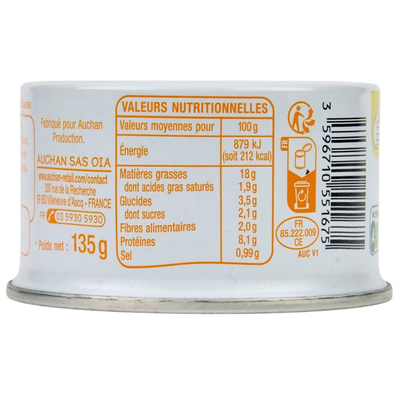 Thon à la mayonnaise 135g