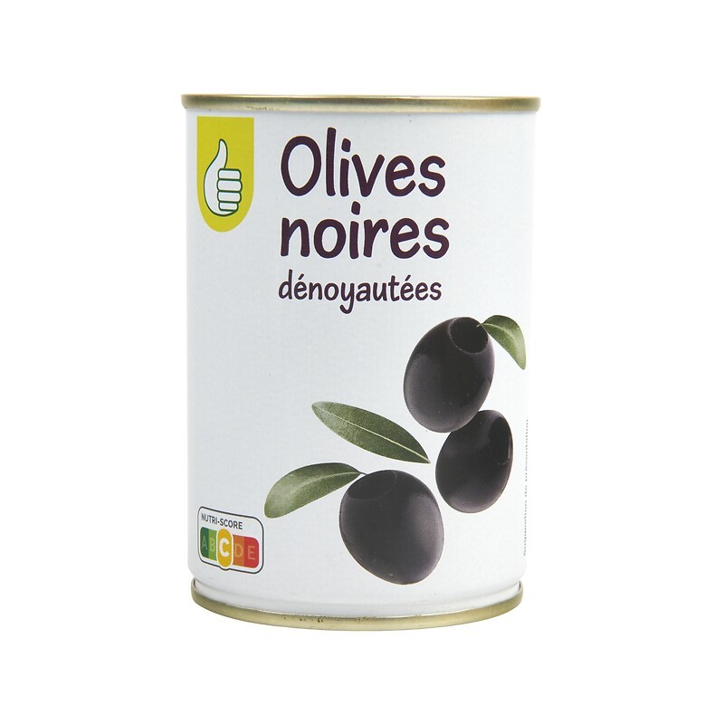 Olives noires dénoyautées 280g