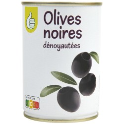 Olives noires dénoyautées 280g