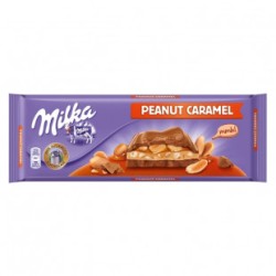 Tablette de chocolat cacahuètes caramel 276g