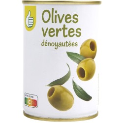 Olives vertes dénoyautées 280g