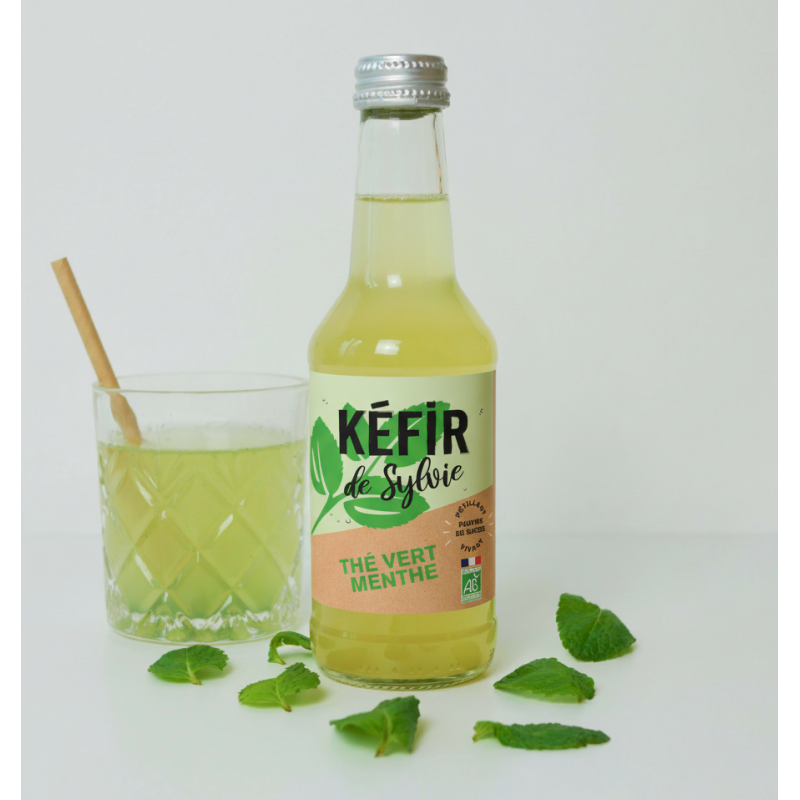 Kéfir pétillant thé vert bio 25cl