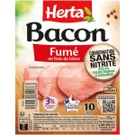 Bacon fumé 3%MG sans nitrite x10 120g