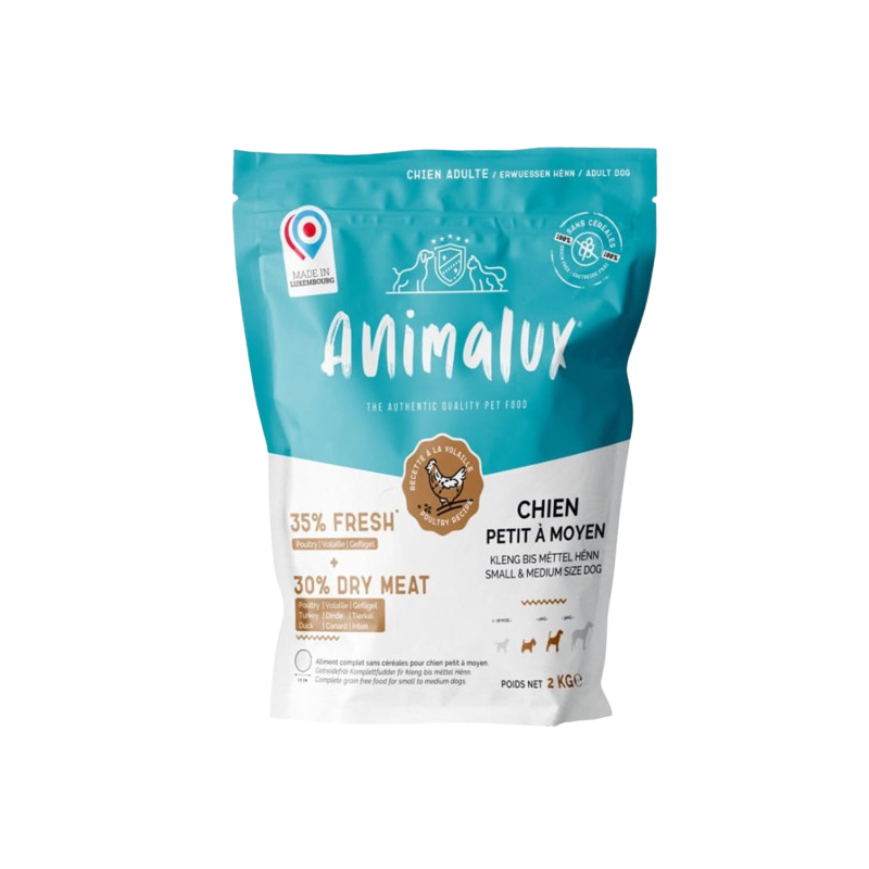 Croquettes volaille pour chien moyenne et grande race 2kg