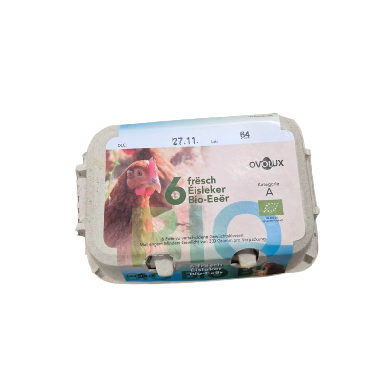 Bio Oeufs de poules cat.A x6