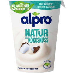 Yaourt au soja goût noix de coco 400g