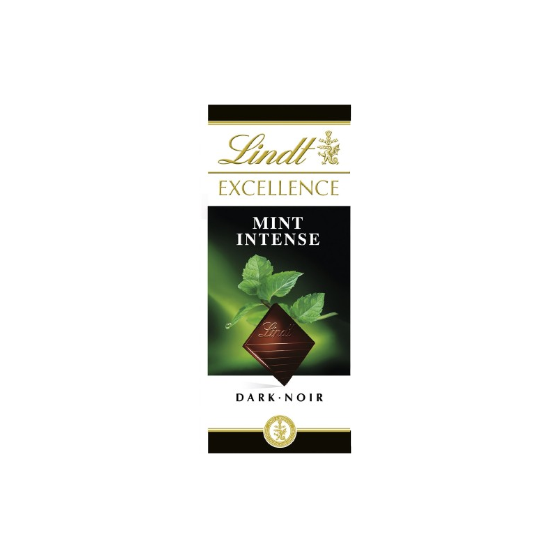 Tablette de chocolat noir à la menthe intense 100 g