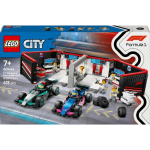 City garage de F1 et voitures Mercedes AMG et Alpine 60444 dès 7 ans