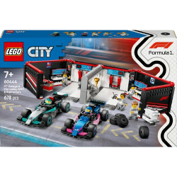 City garage de F1 et voitures Mercedes AMG et Alpine 60444 dès 7 ans