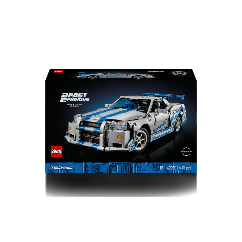 Technic voiture Nissan Skyline GT-R  R34  2 Fast 2 Furious 42210 dès 18 ans