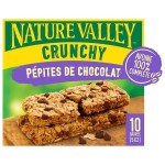 Barres de céréales crunchy aux pépites de chocolat 5x42g