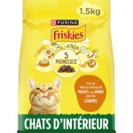 Croquettes mélange poulet dinde et légumes pour chat d'intérieur 1.5kg