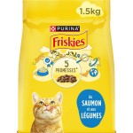 Croquettes au saumon et aux légumes pour chat adulte 1.5kg