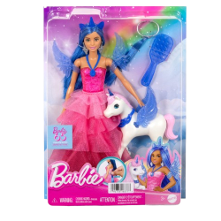 Poupée Barbie licorne ailée Saphir 65e anniversaire dès 3 ans