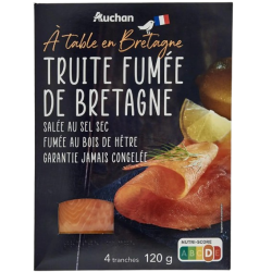 Truite fumée de Bretagne 120g