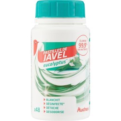 Pastilles désinfectantes javel eucalyptus x48
