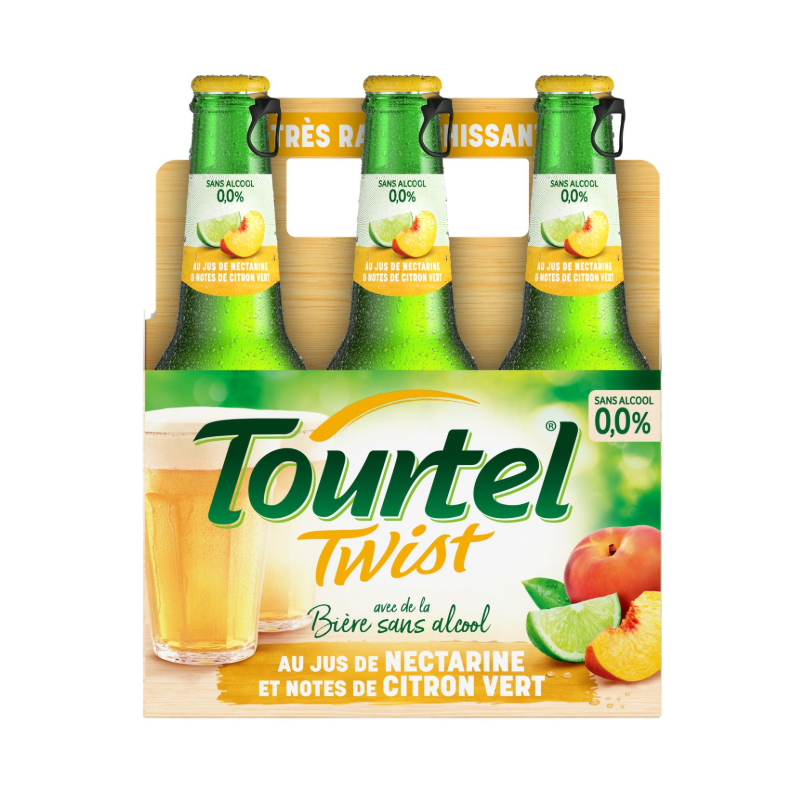 Bière sans alcool aromatisés nectarine et citron vert 6x27.5cl