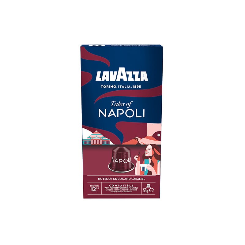 Capsules de café Tales of Napoli notes de cacao et caramel intensité 12 x10