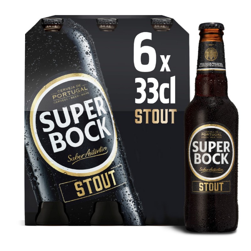 Bière brune stout 5% 6x33cl