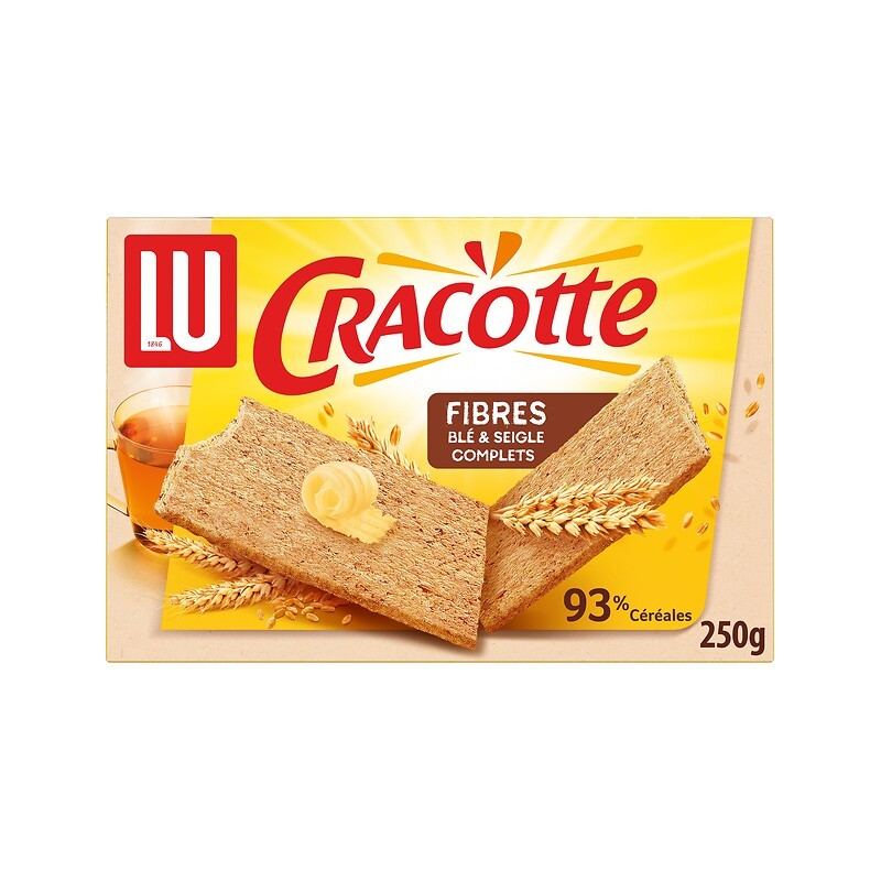 Cracotte au fibres blé et seigle complet 250g