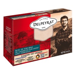 Bloc de foie gras de canard du Sud-Ouest avec morceaux 400g