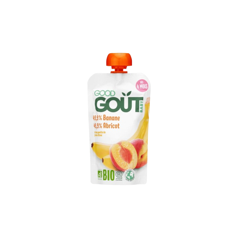 Bio Gourde banane abricot dès 4 mois 120g