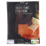Truite fumée d'Aquitaine 4 tranches 120G