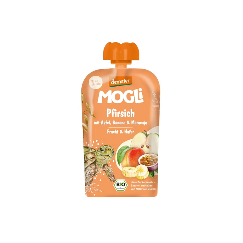 Gourde bio pêche avoine pomme banane dès 1an 100g