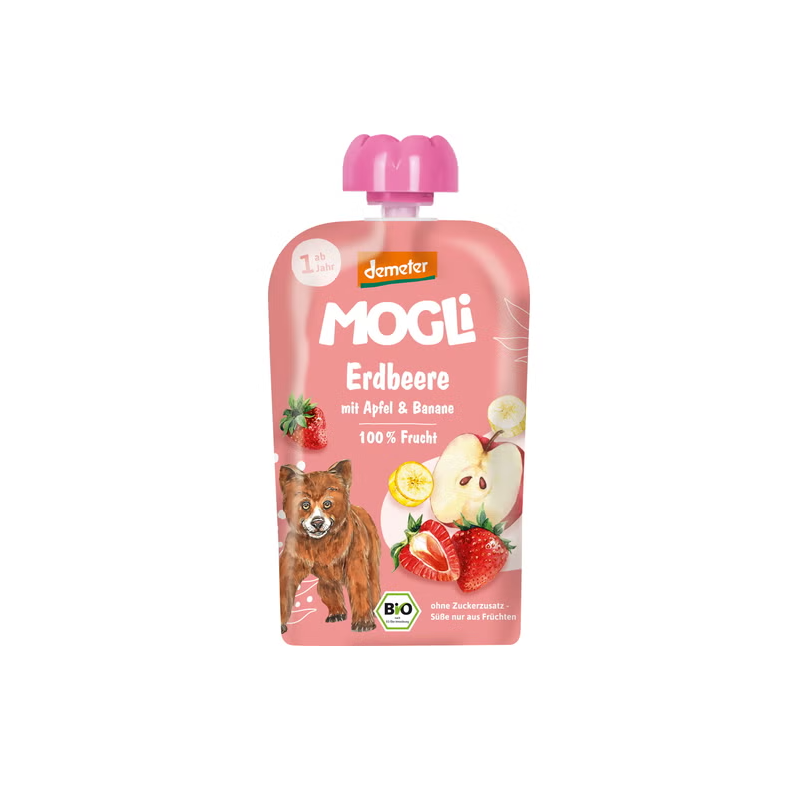 Gourde bio fraise pomme banane dès 1an 100g