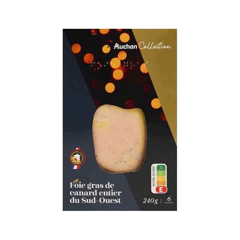 Foie gras de canard entier mi-cuit du Sud Ouest 240g